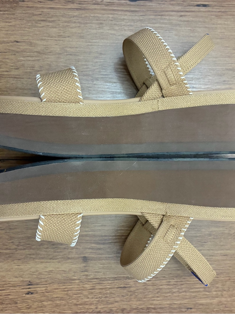 Rothy's Tan the lightweight sandal wren whipstitch NEW various sizes - Picture 9 of 12